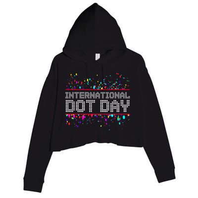 International Dot Day Dotted Logo Crop Fleece Hoodie