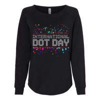 International Dot Day Dotted Logo Womens California Wash Sweatshirt