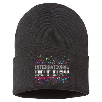 International Dot Day Dotted Logo Sustainable Knit Beanie