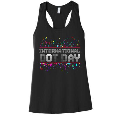 International Dot Day Dotted Logo Women's Racerback Tank