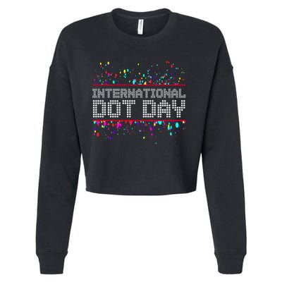 International Dot Day Dotted Logo Cropped Pullover Crew