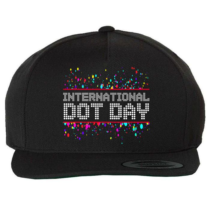 International Dot Day Dotted Logo Wool Snapback Cap