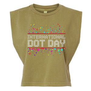 International Dot Day Dotted Logo Garment-Dyed Women's Muscle Tee