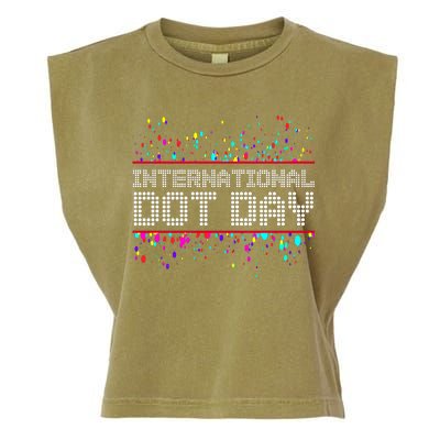 International Dot Day Dotted Logo Garment-Dyed Women's Muscle Tee