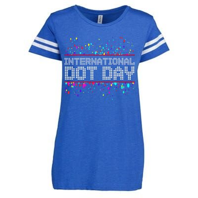 International Dot Day Dotted Logo Enza Ladies Jersey Football T-Shirt