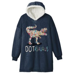 International Dot Day Dotasaurus Funny Creative Dots Great Gift Hooded Wearable Blanket