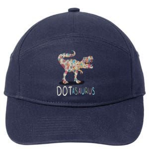 International Dot Day Dotasaurus Funny Creative Dots Great Gift 7-Panel Snapback Hat