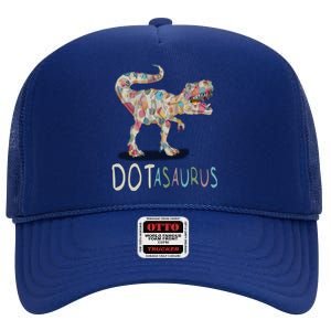 International Dot Day Dotasaurus Funny Creative Dots Great Gift High Crown Mesh Back Trucker Hat