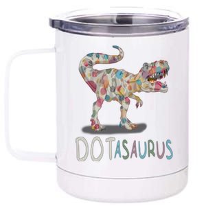 International Dot Day Dotasaurus Funny Creative Dots Great Gift 12 oz Stainless Steel Tumbler Cup