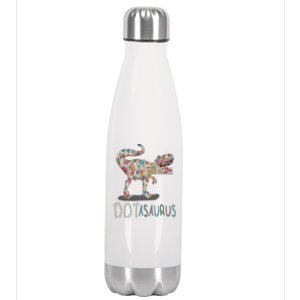 International Dot Day Dotasaurus Funny Creative Dots Great Gift Stainless Steel Insulated Water Bottle