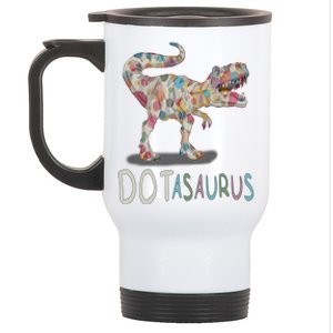 International Dot Day Dotasaurus Funny Creative Dots Great Gift Stainless Steel Travel Mug