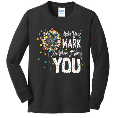 International Dot Day 2024 The Dot Make Mark Kids Long Sleeve Shirt