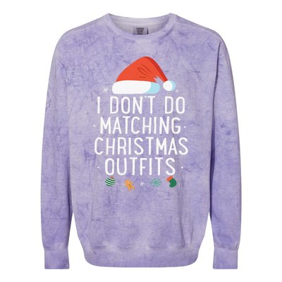 I Don't Do Matching Christmas Outfits But I Do Xmas Couples  Colorblast Crewneck Sweatshirt