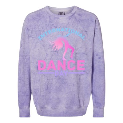 International Dance Day Expressive Dance Ballet Princess Gift Colorblast Crewneck Sweatshirt