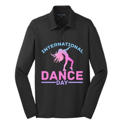 International Dance Day Expressive Dance Ballet Princess Gift Silk Touch Performance Long Sleeve Polo