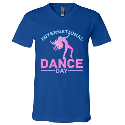 International Dance Day Expressive Dance Ballet Princess Gift V-Neck T-Shirt