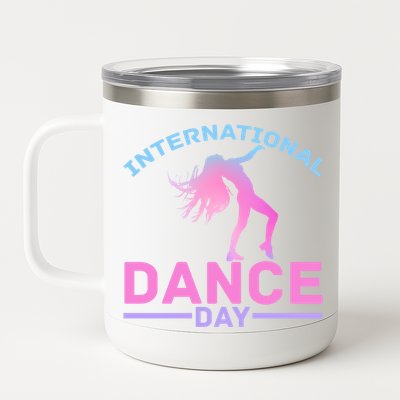 International Dance Day Expressive Dance Ballet Princess Gift 12 oz Stainless Steel Tumbler Cup