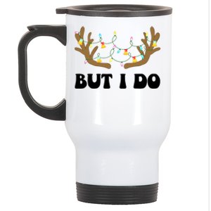 I Don’t Do Matching Pyjamas But I Do Couple Christmas Outfit Cool Gift Stainless Steel Travel Mug