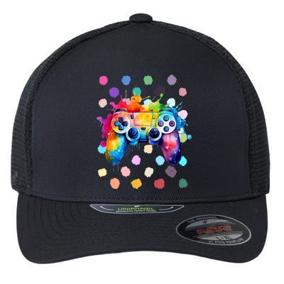 International Dot Day Gaming Dots Boy Kids Flexfit Unipanel Trucker Cap