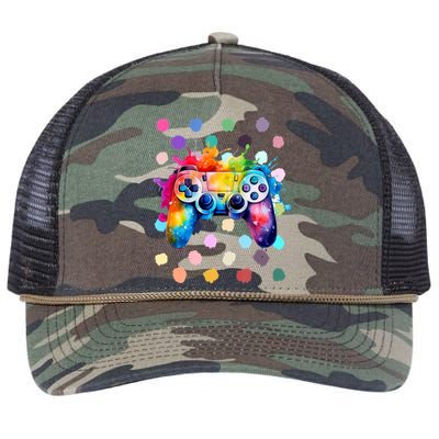 International Dot Day Gaming Dots Boy Kids Retro Rope Trucker Hat Cap