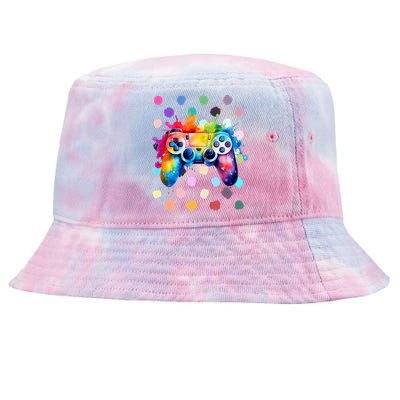 International Dot Day Gaming Dots Boy Kids Tie-Dyed Bucket Hat