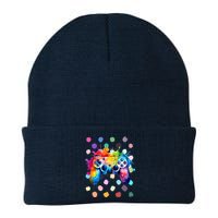 International Dot Day Gaming Dots Boy Kids Knit Cap Winter Beanie