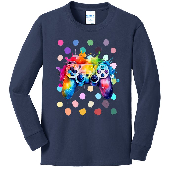 International Dot Day Gaming Dots Boy Kids Kids Long Sleeve Shirt