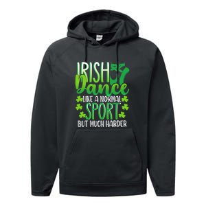 Irish Dance Dancing St Patrick's Day Shamrock Proudd Dancer Performance Fleece Hoodie