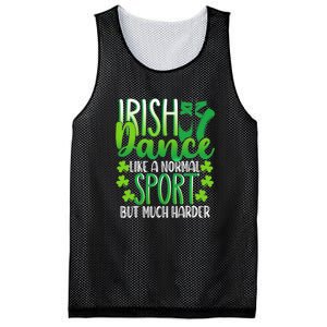 Irish Dance Dancing St Patrick's Day Shamrock Proudd Dancer Mesh Reversible Basketball Jersey Tank