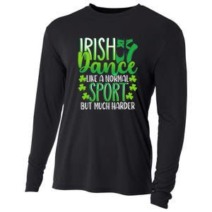 Irish Dance Dancing St Patrick's Day Shamrock Proudd Dancer Cooling Performance Long Sleeve Crew