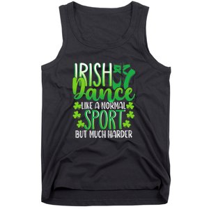 Irish Dance Dancing St Patrick's Day Shamrock Proudd Dancer Tank Top