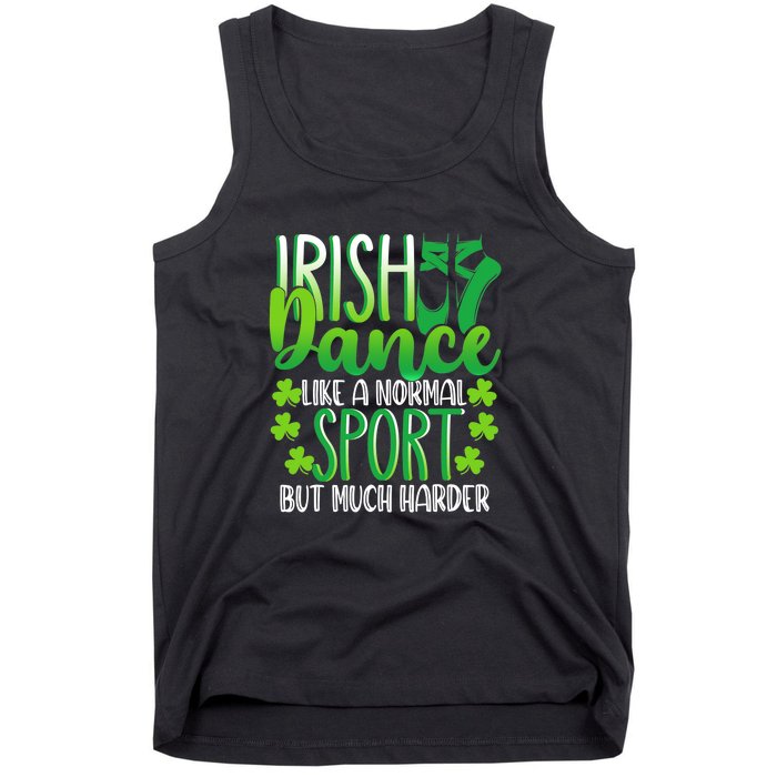 Irish Dance Dancing St Patrick's Day Shamrock Proudd Dancer Tank Top