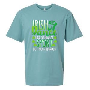 Irish Dance Dancing St Patrick's Day Shamrock Proudd Dancer Sueded Cloud Jersey T-Shirt