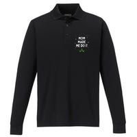 I Dont Do Matching Christmas Outfits Mom Made Me Do It Performance Long Sleeve Polo