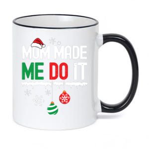 I Dont Do Matching Christmas Outfits Mom Made Me Do It Funny 11oz Black Color Changing Mug