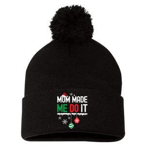 I Dont Do Matching Christmas Outfits Mom Made Me Do It Funny Pom Pom 12in Knit Beanie