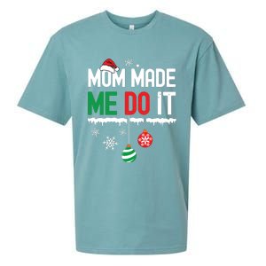 I Dont Do Matching Christmas Outfits Mom Made Me Do It Funny Sueded Cloud Jersey T-Shirt