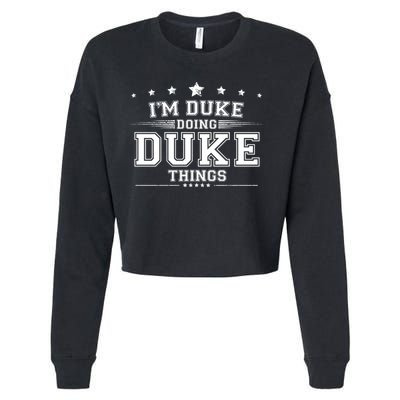 Im Duke Doing Duke Things Cropped Pullover Crew