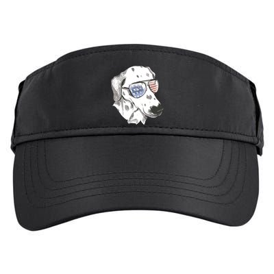 Independence Day Dalmatian Dog Adult Drive Performance Visor