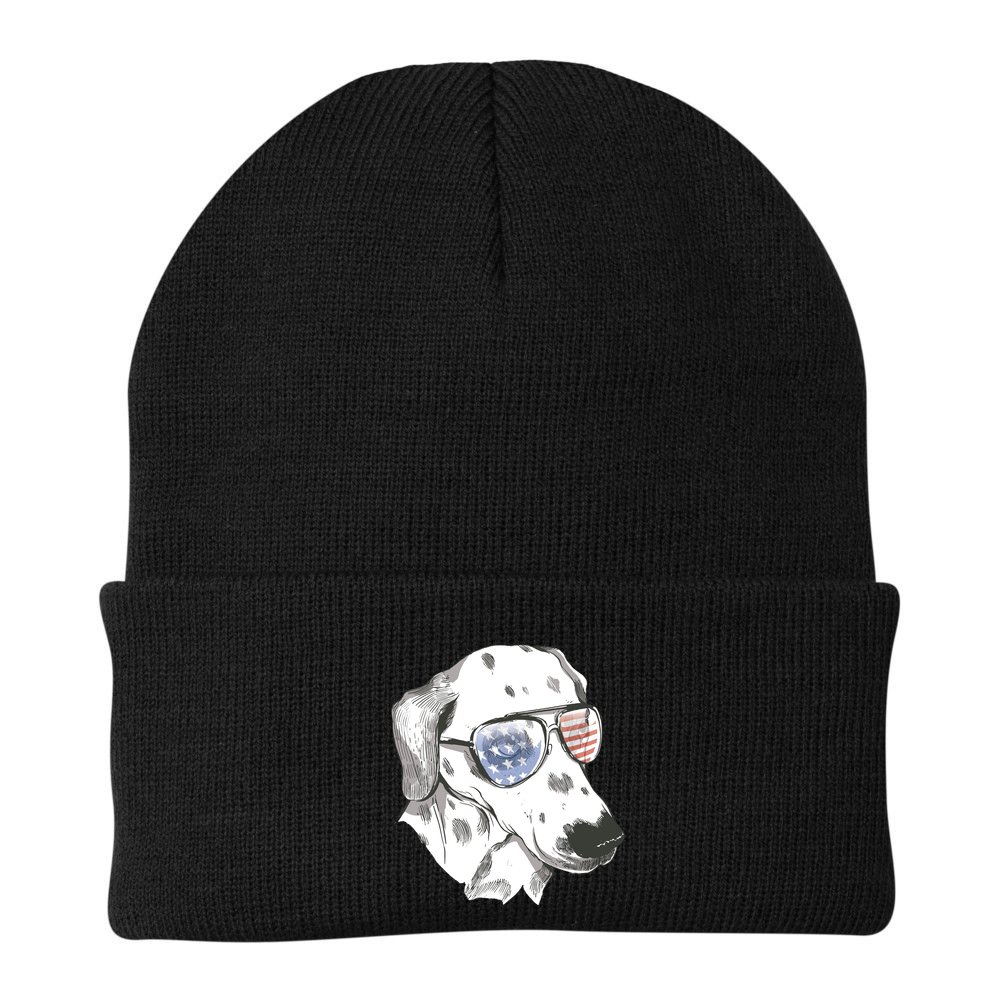 Independence Day Dalmatian Dog Beanie