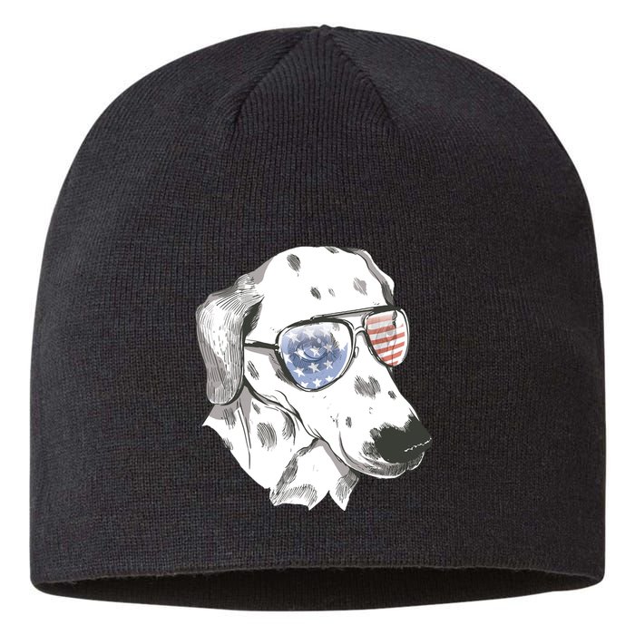 Independence Day Dalmatian Dog Sustainable Beanie
