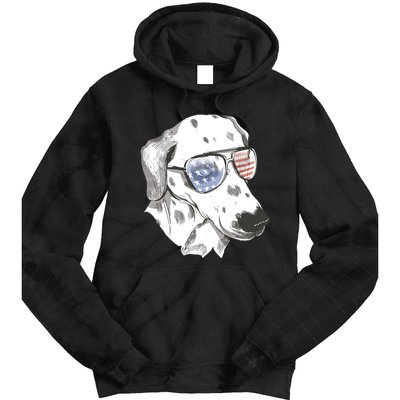 Independence Day Dalmatian Dog Tie Dye Hoodie