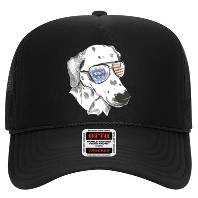 Independence Day Dalmatian Dog Trucker Hat