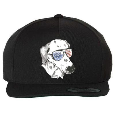 Independence Day Dalmatian Dog Wool Snapback Cap