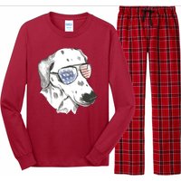 Independence Day Dalmatian Dog Long Sleeve Pajama Set