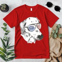 Independence Day Dalmatian Dog Premium T-Shirt
