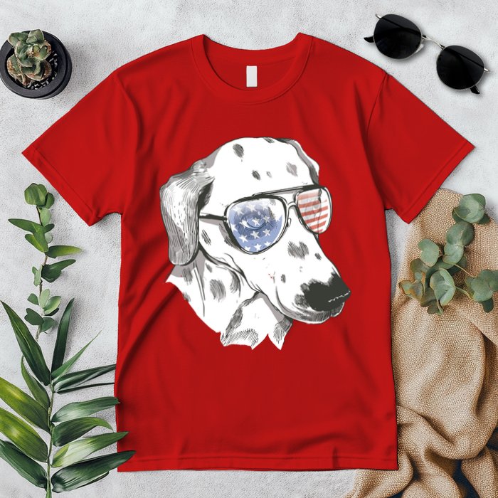 Independence Day Dalmatian Dog Premium T-Shirt