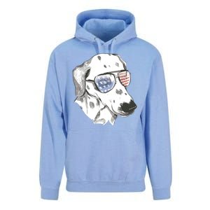 Independence Day Dalmatian Dog Unisex Surf Hoodie