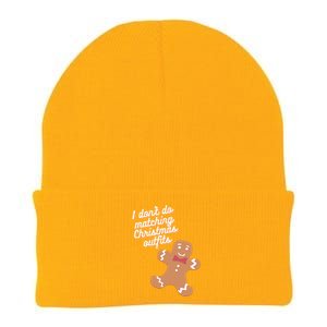 I Don't Do Matching Christmas Outfits Couples Matching Gift Knit Cap Winter Beanie