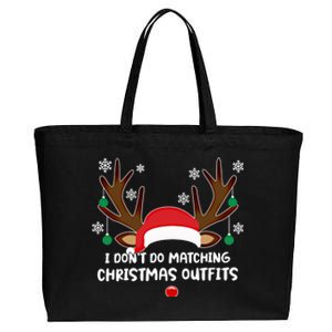 I Don't Do Matching Christmas Outfits Couples Matching Tee Meaningful Gift Cotton Canvas Jumbo Tote